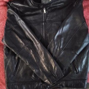 Vintage 70's 80's Wilson Leather M. Julian Black Heavy Weight Leather Jacket